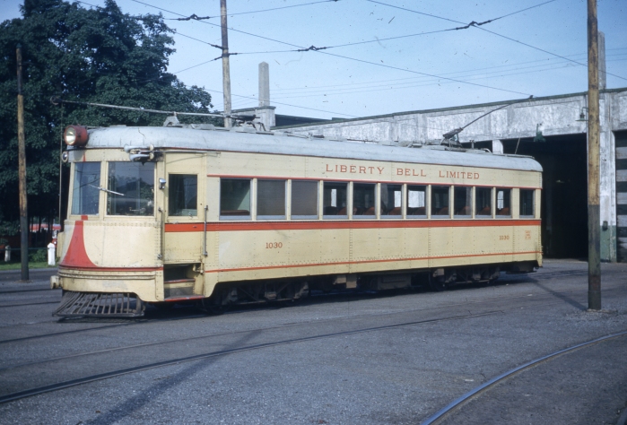 LVT #1030 on September 9, 1951, after interurban service was abandoned. (Author's collection)
