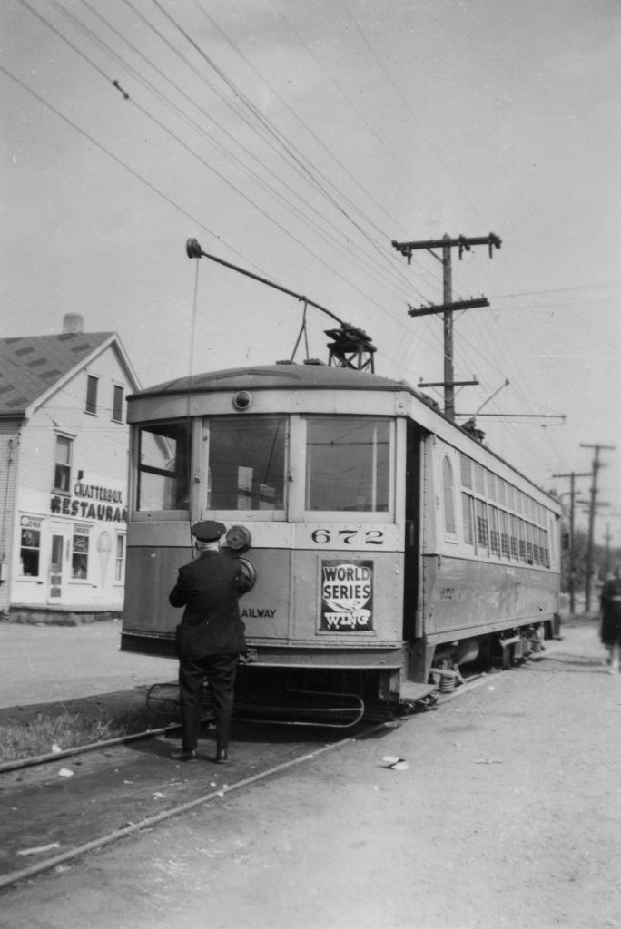 The last streetcar run in Dayton, Ohio on September 28, 1947. However, Dayton still runs trolleybuses, and they are celebrating 80 years of service this April 23rd. (Author's collection)