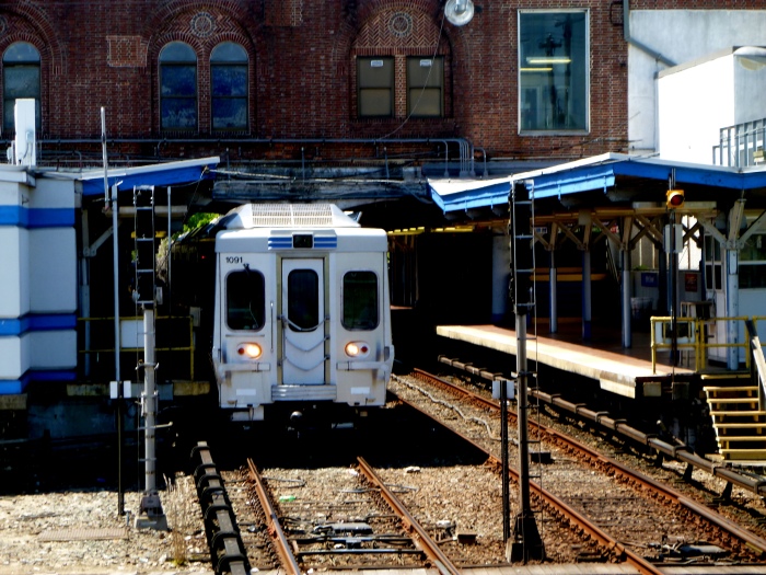 SEPTA's 69th Street Terminal serves the Market-Frankford rapid transit line and the Norristown High-Speed Line, as well as various buses and the Media and Sharon Hill trolleys. (Photo by David Sadowski)