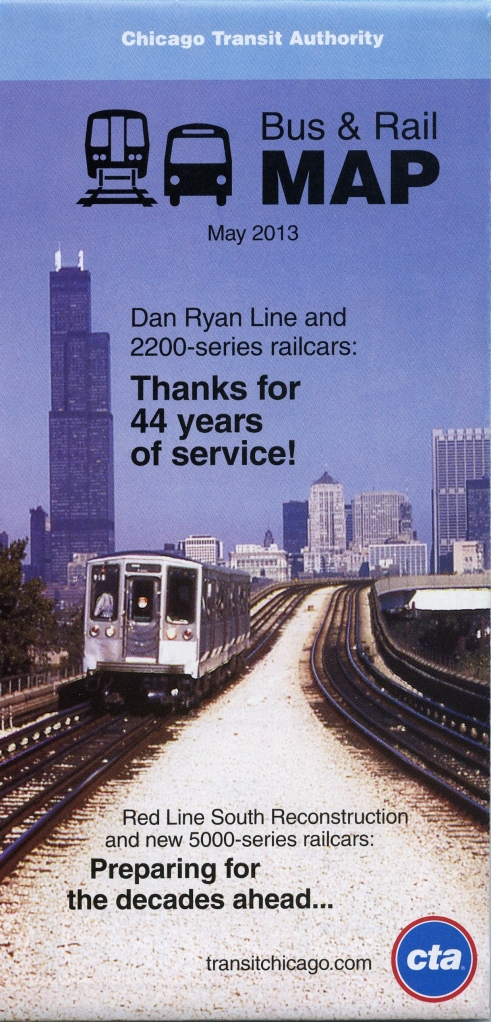 The new CTA map pays tribute to the 2200s on the cover.
