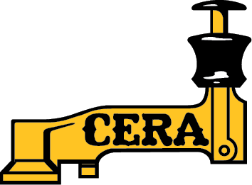 The current CERA logo, designed by CERA member Thomas A. Carpenter, depicts the handle of an electric interurban multiple unit car controller.