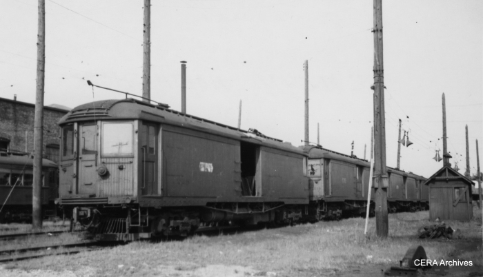 North Shore Line merchandise dispatch cars in August 1949.