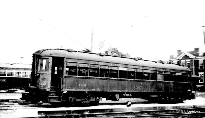 North Shore car 162 as it looked on November 27, 1941. According to Don's Rail Photos, "It was acquired by American Museum of Electricity in 1963 and resold to Connecticut Trolley Museum."
