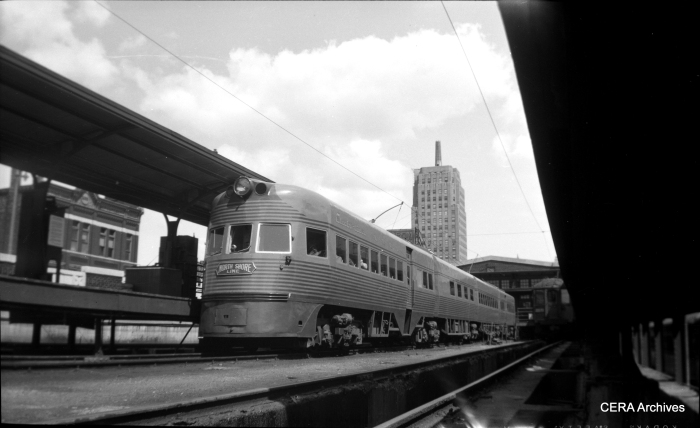 Electroliner at the North Shore Line's Milwaukee terminal.