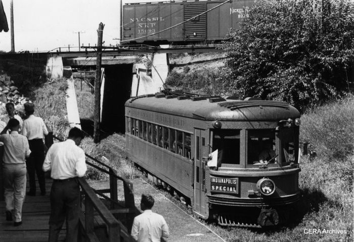 This photo was likely taken on August 20, 1938, during a CERA fantrip that used Indiana Railroad car 58. (Photographer unknown)