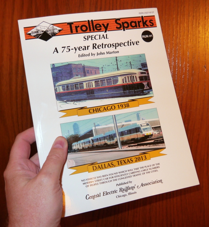 Our latest book, Trolley Sparks Special #1, which is now out of print.