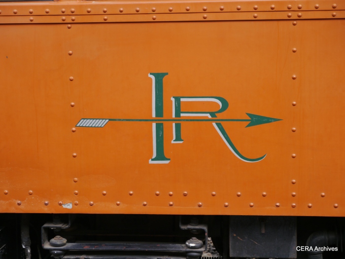 The elegant Indiana Railroad logo. (Photo by David Sadowski)