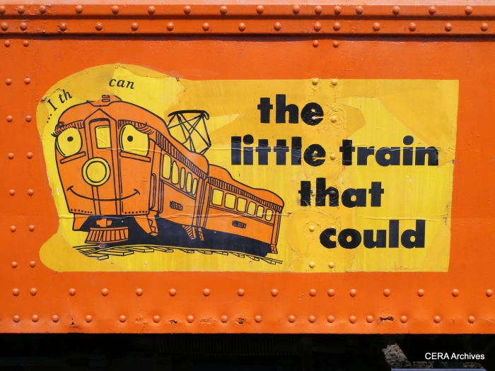These signs were a familiar sight on South Shore trains in the 1970s and 80s. (Photo by David Sadowski)