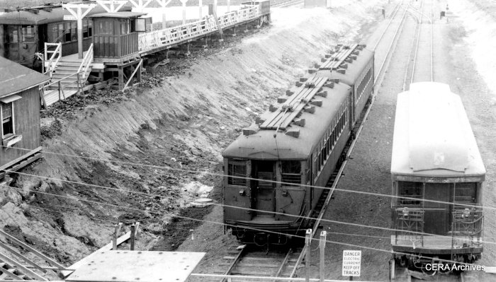 Mystery Photo #13 - "This is at Roosevelt Rd. on the Westchester line showing the temporary terminal in place when the line was being extended to 22nd and Mannheim. The extension opened on 12-01-30 so my guess for the date of the photo is late 1930 or possibly early 1931." (Unknown photographer)