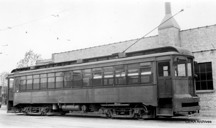 #6 - "This is the Cook County Hospital car that transported patients between Cook County Hospital and the Chicago State Hospital. It also made trips over connecting interurban lines." (The car was called Cook County No. 1 - see our sidebar below.) (Photographer unknown)