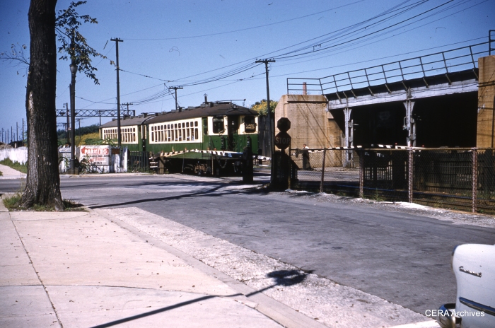West of Harlem in Forest Park on September 6, 1961, before the embankment was expanded to create a yard and shops. (Photographer Unknown)