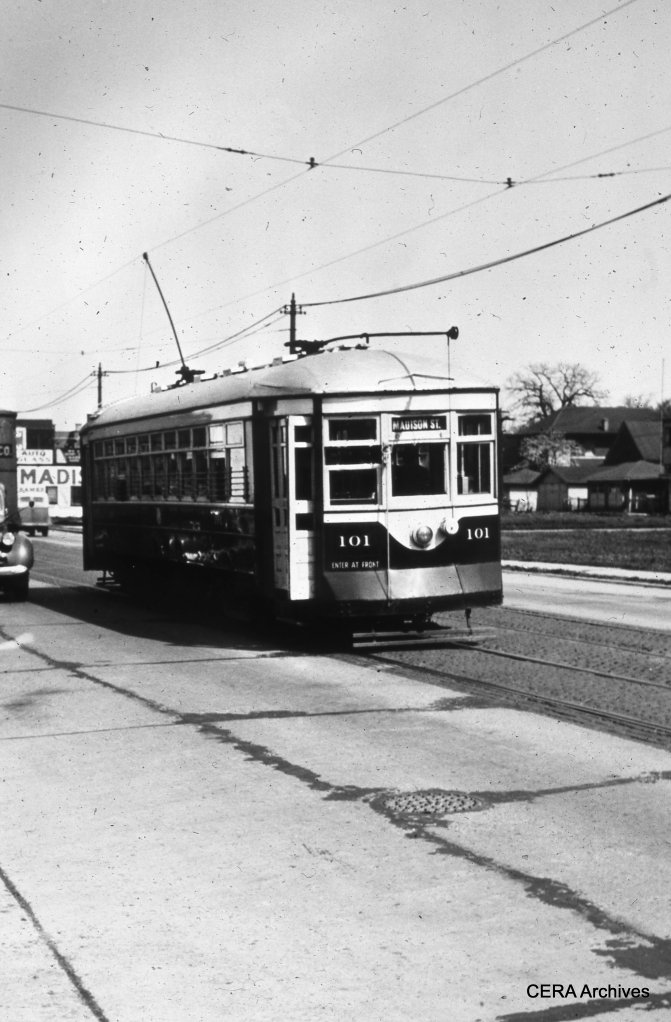 Car 101 on the Madison St. line. (Photographer Unknown)