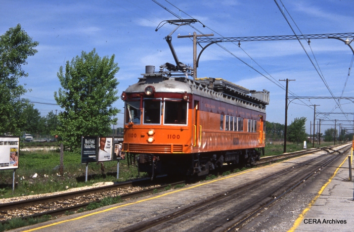 CSS&SB 1100 at Hegewisch (ex-Indiana Railroad) on a fantrip to benefit the George Krambles Transportation Scholarship Fund. (Photo by David Sadowski)
