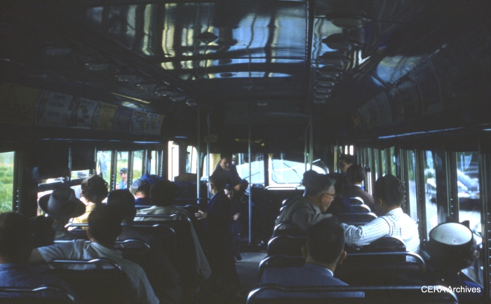 Inside a Red Arrow car in the 1950s. (Photographer unknown)