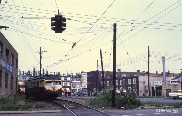 PSTCo 12 at Ardmore Terminal on August 6, 1960. (Photographer unknown)