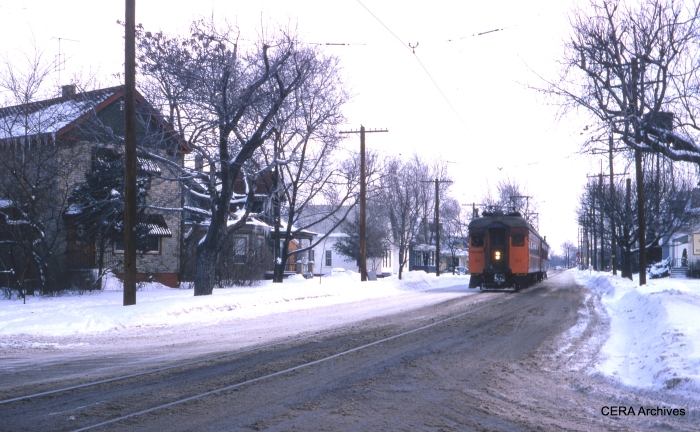 Michigan City street running in January 1970. (Photographer Unknown)