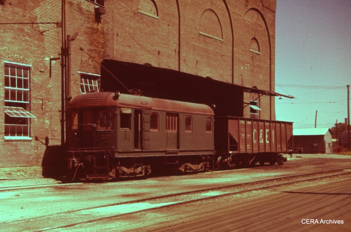 One of the three ex-IT Illinois Power Company locos in Champaign on September 8, 1958. (Charles L. Tauscher Photo - CERA Archives)