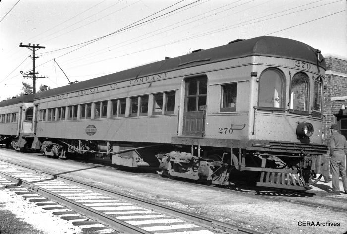 IT 270 at the Decatur station in May 1949. (Photographer unknown - CERA Archives)