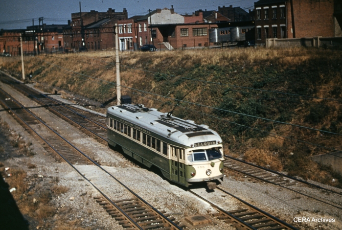 IT 455 in St. Louis in July 1952. (Photographer unknown - CERA Archives)