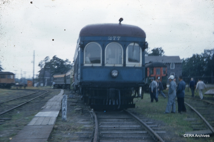 IT 277 at the Illinois Electric Railway Museum in North Chicago on September 15, 1957. (Charles L. Tauscher Photo - CERA Archives)