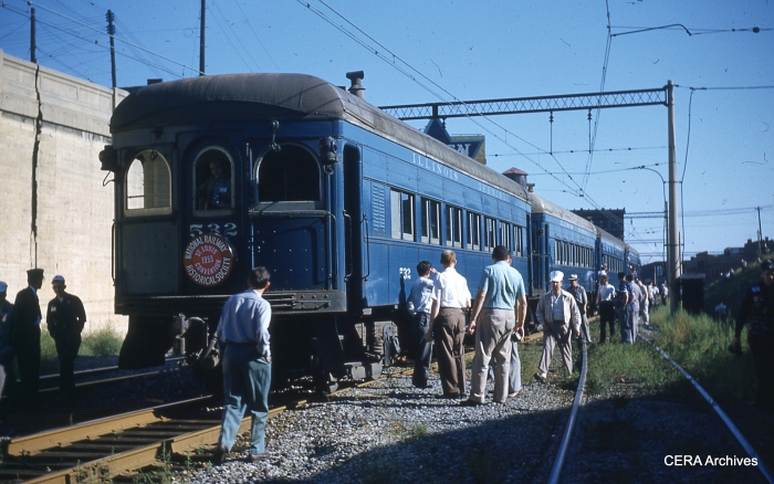 IT 276-529-530-532 on an NRHS special in St. Louis, September 6, 1953. (Photographer unknown - CERA Archives)