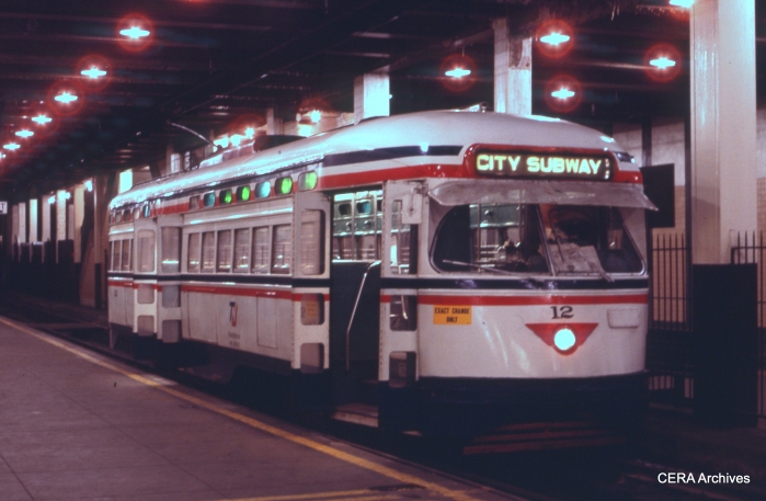 Car 12 in the subway in January 1983. (Photographer Unknown - CERA Archives)