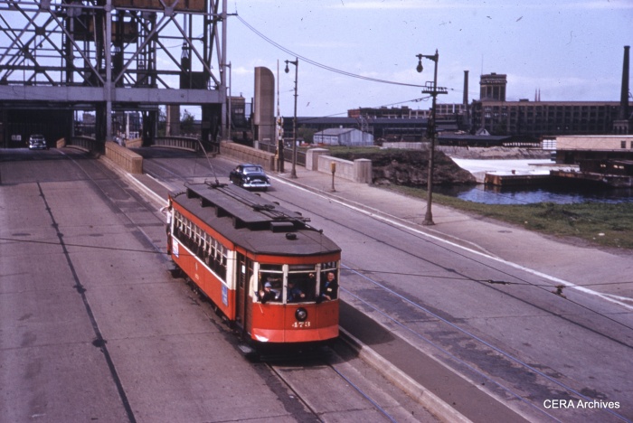 473 northbound on Western, approaching 31st. (CERA Archives)