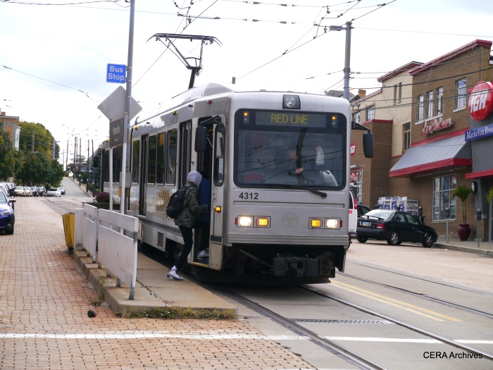 PAT 4312 inbound on Broadway Ave. at Hampshire in the Beechview neighborhood on October 5, 2014.